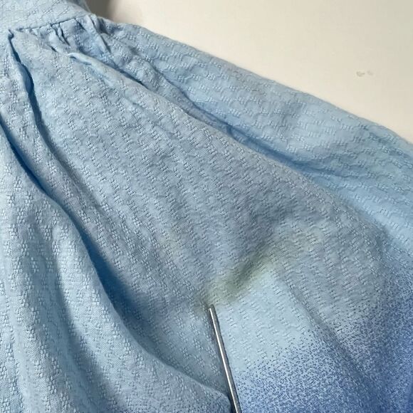 Disney - Girls Long sleeve Elana Dress Lined Size 11/12 Light Blue Embroidered - Picture 7 of 16